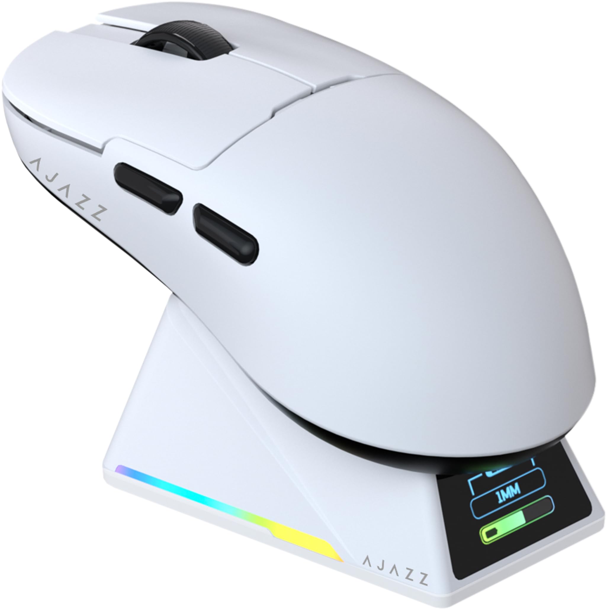 

AJAZZ AJ159 APEX Бездротова Ігрова 4K 8 кГц OLED Підставка для Заряджання 56 г Японські FPS Ігри Авторизований Дистриб ютор в Японії Миша, Сумісна, Дисплей, Входить до комплекту, білий