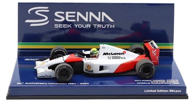 

Mini Champs 1/43 McLaren Honda F1 MP4/6 Ayrton Senna 1991 World Champion (Weathered Version)