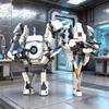 MOC Popular Games Portal 2 Robot Building Blocks Model High-Tech ATLAS And P-Body Robot Bricks Assembly Toys Kids Birthday Gifts