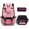 Animation Cartoon Peripheral Primary And Secondary School Students Schoolbag Multi-Functional Large-Capacity Leisure Backpack Three-Piece Set