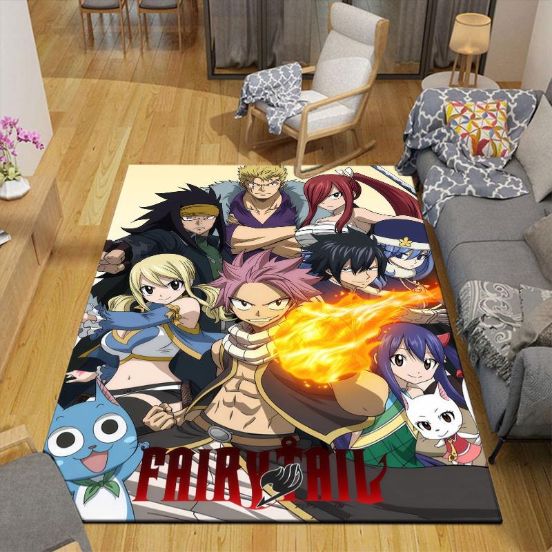 Fairy Tail Home Sofa Decoration for Living Room & Bedroom, Non‑Slip Play Flannel Floor Mat for Game Room