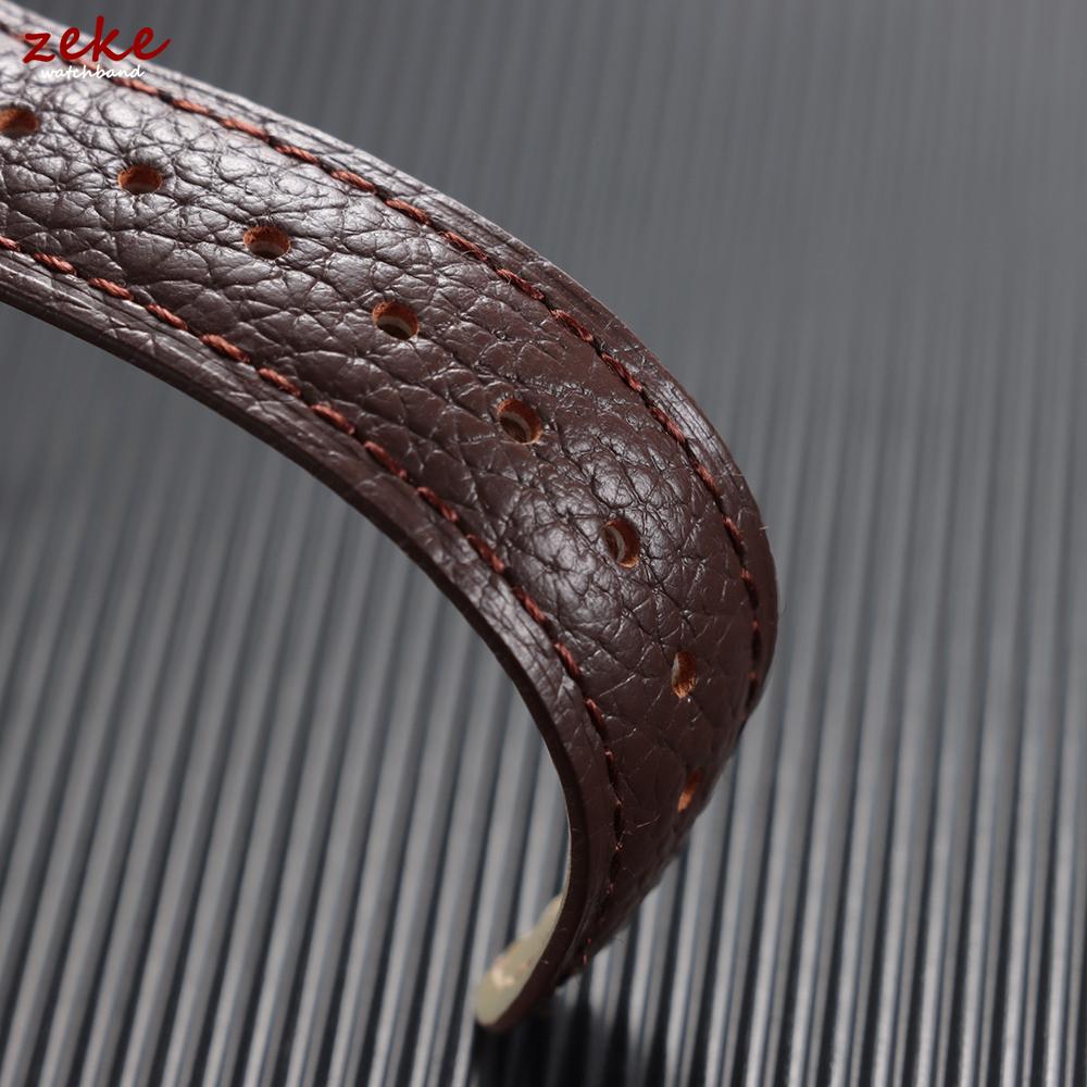 Litchi Pattern Soft Cowhide Watch Band Bracelet 18mm 19mm 20mm 21mm 22mm Replacement Wristwatch Straps for Men Women Watchbands