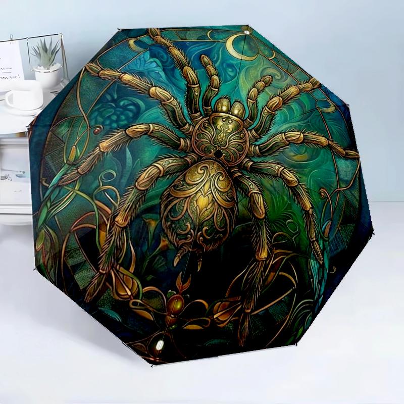 Fantasy Spider Artwork 8-Frame for Travel, camping, Casual Lightweight Portable Umbrella, Essential for every family Holidays Birthday Gift