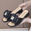 Fairy Wind Summer Wear New Thick-soled Wedge Heel Versatile Sandals with Skirts and Sandals