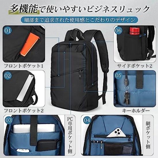 BUKKUUE Backpack Men Stylish Large Capacity Waterproof Lightweight 15.6 Inch PC Storage Business Multifunctional Commuting School Travel Casual Unisex