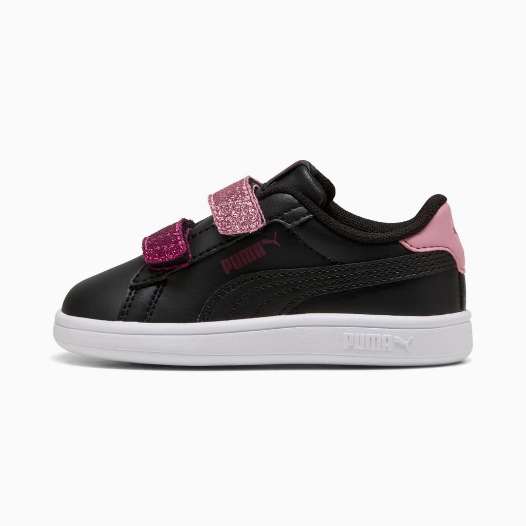Puma SMASH 3.0 L GLITTER VELCRO V INF children's shoes black 39561007 r 22
