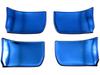 BRIGHTZ Stainless Steel Inner Door Handle for Toyota Flair Crossover 50 Covers, Plated, 4-Piece Set, Blue, MS92S/MS52S (INS-DHC-092) R92, R52, 92S,