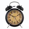 4" Silent Metal Alarm Clock with Light & Customizable Logo for Kids/Students