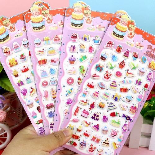 1 buc. Drăguț Desen Animat Familie Fantome Autocolante Relief 3D Distractive Jelly Transparente Decorațiuni pentru Huse de Telefon Copii DIY Autocolant Cristal