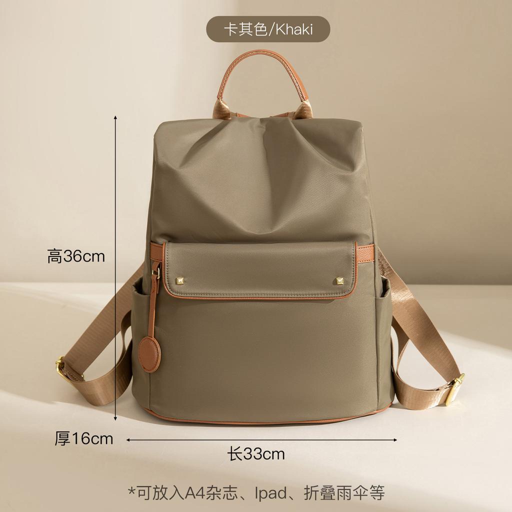 Anti-theft Lightweight Oxford Fabric Laptop Backpack Women 2026 New Fashion Large Capacity Casual Travel Daypack
