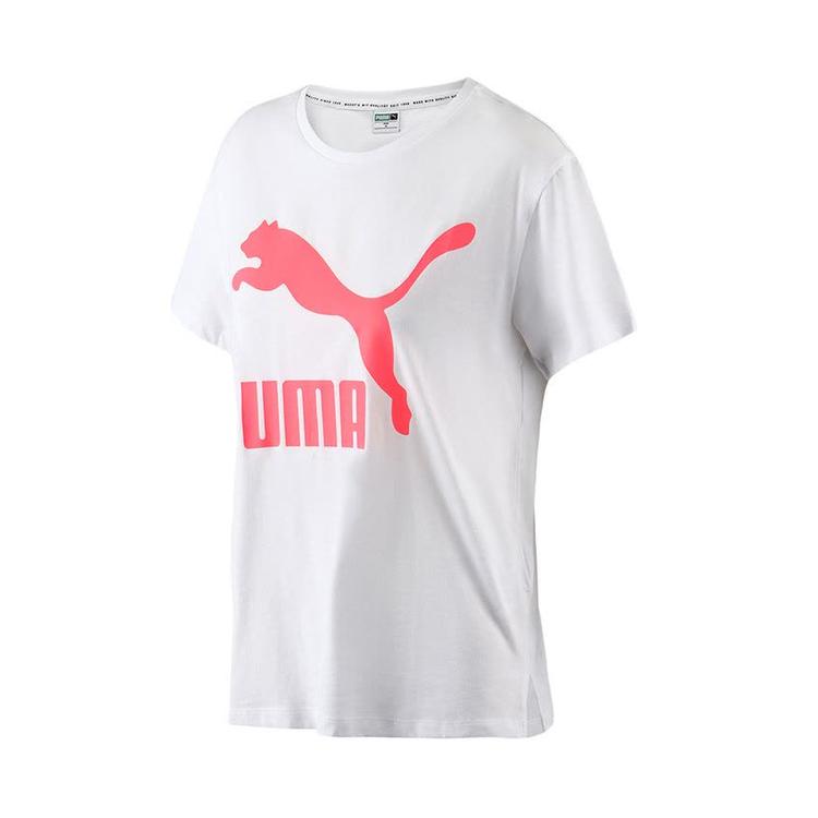 

Puma Moisture Wicking Round Neck Short Sleeve T-Shirt Women tops 596512-02 M