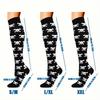 1/4 Pairs Men Women Compression Socks Fashionable Print Suitable Running Hiking Cycling Sports Compression Socks On the Knees