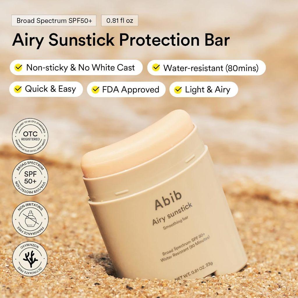 ABIB Luftiger Sonnenschutzstift Glättender Stick LSF50+ PA++++ 23g