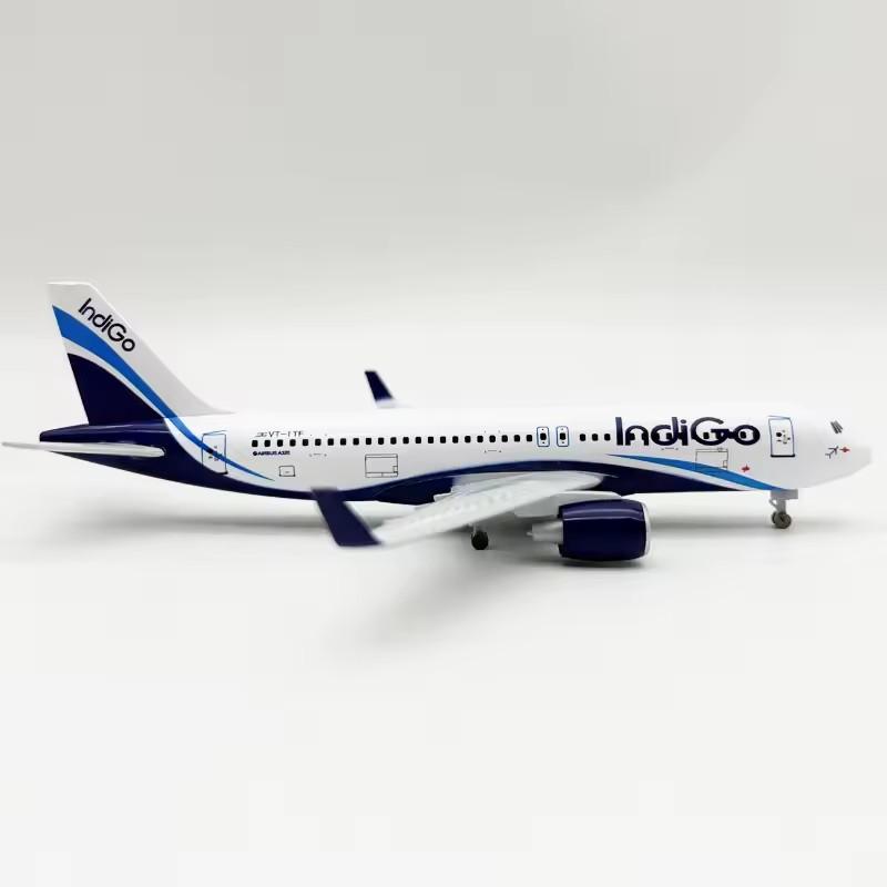 Airplane Simulation 20CM Alloy Metal Indigo Airways A320 320 Aircraft Model Airplane Child Toy Aviation Plane Model Educational