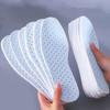 Bamboo Charcoal Deodorant Insoles Mesh Breathable Absorb-Sweat Shoe Pads Woman Men Shock Absorbing Soft Insole Shoe Accessories