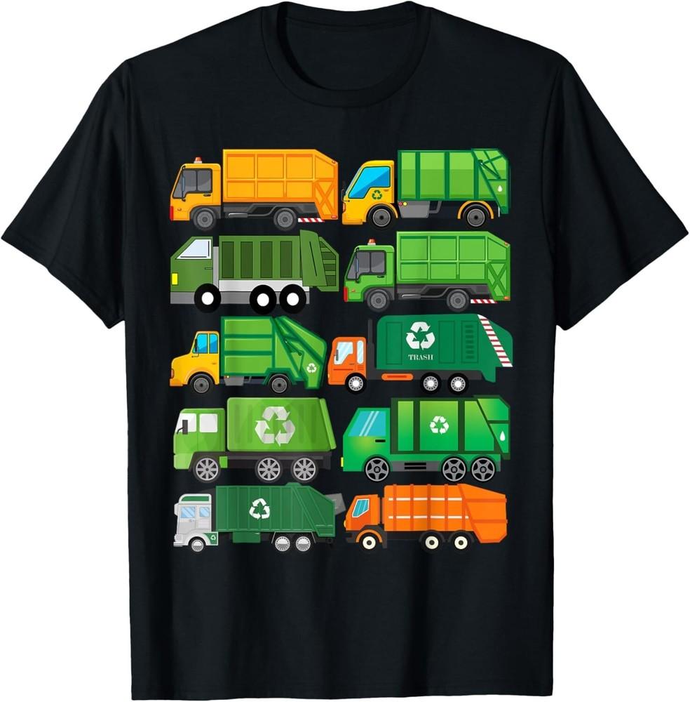 

Garbage Truck Recycling Day Trash Waste Separation Birthday Gift Unisex T-Shirt 3XL
