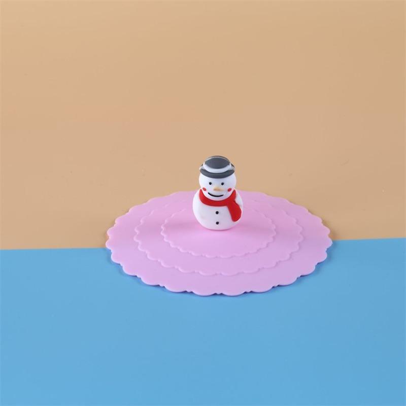 Silicone Universal Wave-shaped Cup Lid Soft Cover Dust-proof Food-grade Mug Daily Student Supplies