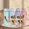1PC Playful Kitten Cat 750ml Color Plastic Sports Water Bottle Leakproof Flip Straw Lid Suitable for Sports Office Home Use