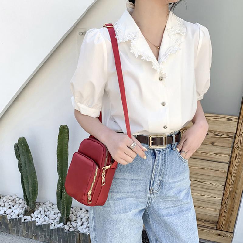 Neue Handy-Umhängetaschen für Damen, modische Damen-Umhängetasche, Handy-Geldbörse, 3-lagige wasserdichte Oxford-Geldbörse