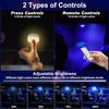LYCARESUN 4 Pcs Wireless Interior Car Led Lights With Remote Control, 16 Colors USB Rechargeable, Magnetic Touch Ambient Led Lights For Decor