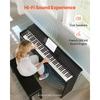 VEVOR Weighted Digital Piano, 88 Keys Fully Weighted, Electric Piano Keyboard with Furniture Stand, Power Adapter, Triple Pedal, 680 Tones