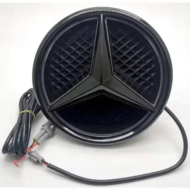 

C200 E200 2025 Новый Для Автомобиля Mercedes Benz Передняя Решетка Звезда Эмблема Светодиодная Подсветка Логотипа Белый Синий Красный Свет для Mercedes Benz W Glowing white