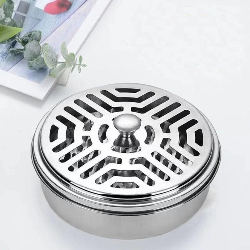 1PC Incense Holder, Mosquito Coil Tray Holder For Household With Lid, Outdoor Mosquito Coil Box, For Living Room And Bedroom