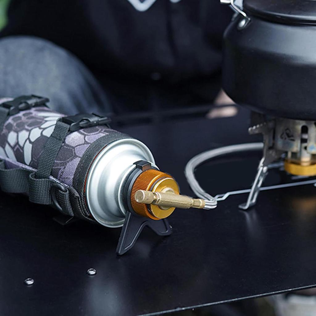 Outdoor Camping Stove Gas Tank Adapter Propane Tank Adapter Gas Burner Conversion Head Camping Gear