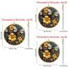 Charming Acrylic Bee Wreath Pendant Colorful Cartoon Car Decor Keychain Gift