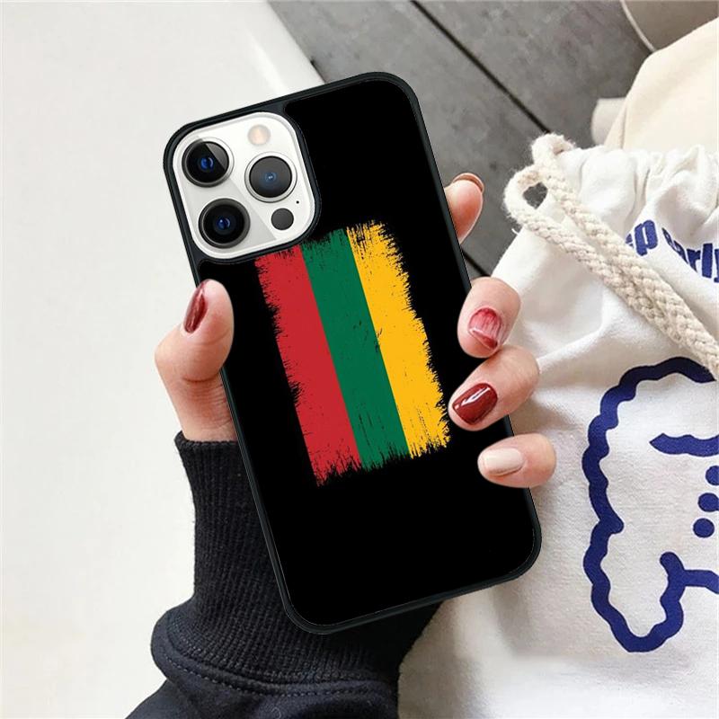 

Lithuania Flag Phone Case For iPhone 17 Air 15 16 Cover 11 13 14 Pro Max 12 Plus Max Fundas iPhone 11pro max