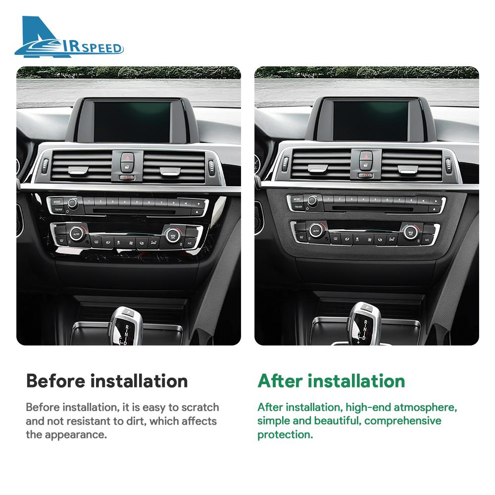 Interior Interior Sticker for 3GT F30 F32 F33 F34 325i 3 4 Series 13-18 Center Console CD Panel Interior Panel