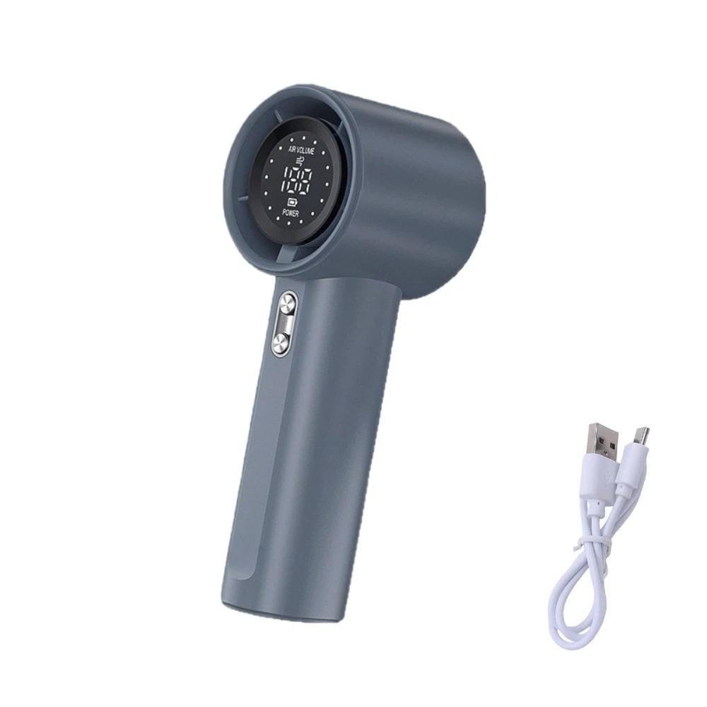 Small Mini Portable Fan LED Display USB Rechargeable Fan Cooling Pocket Fan  Outdoor