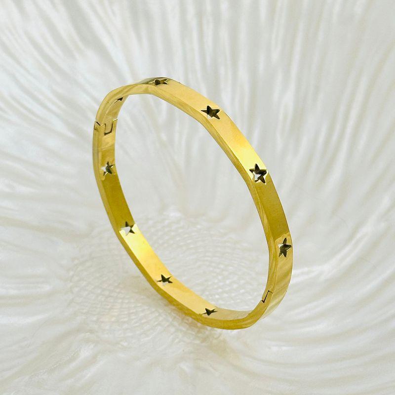 

Нишевый стиль бриллиантовая титановая сталь холодный ветер K-стиль браслет [4043] STARS Gold