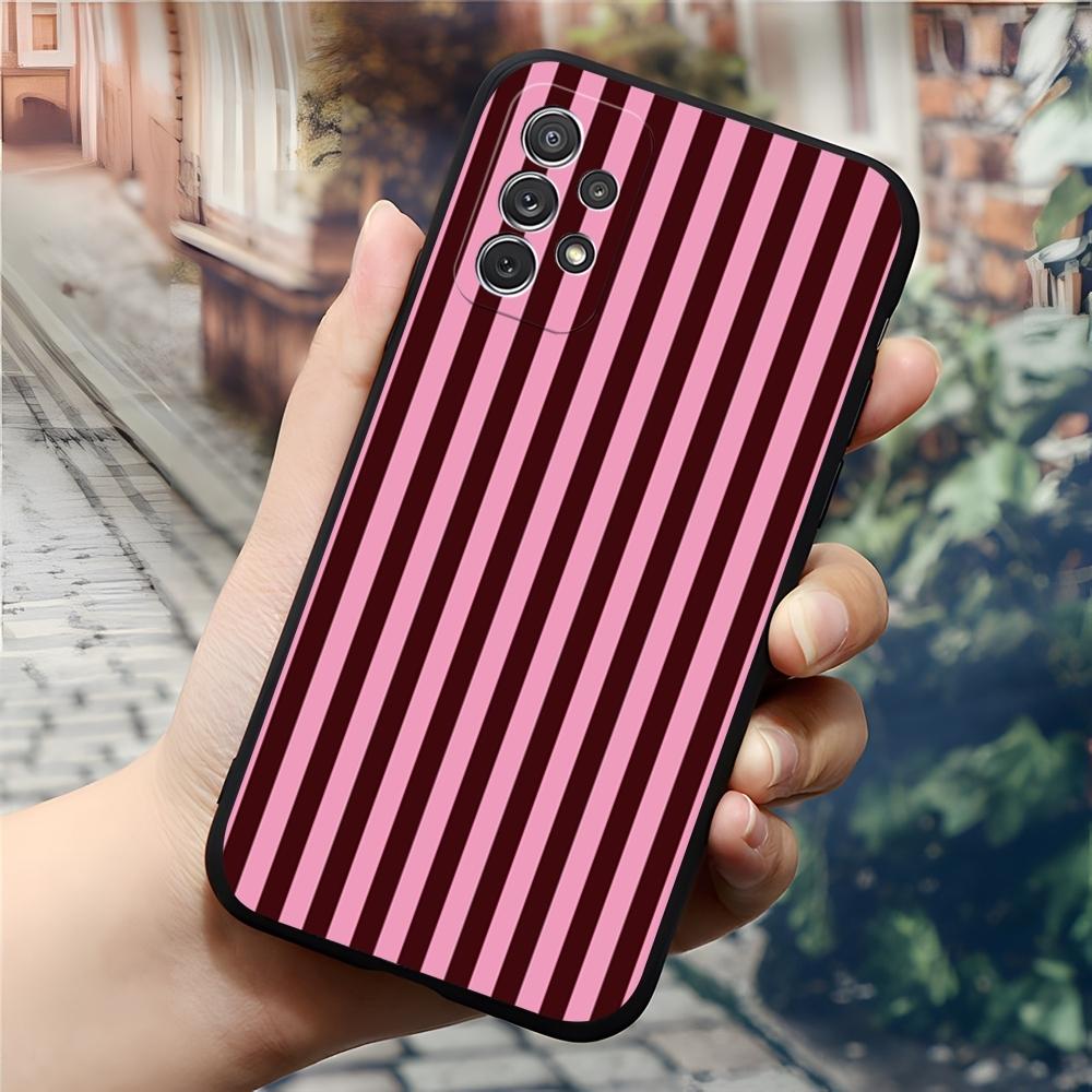 Luxury Fashionable Striped Phone Case For Samsung Galaxy S24 S23 S26 S22 S25 S20 A16 S21 Ultra Fe Plus A54 A24 A53 Coque