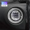 Set of 2 Car Start Button Stickers, Featuring a Rhinestone Ring Design for Decorative Purposes And, Ideal for Automotive Additions