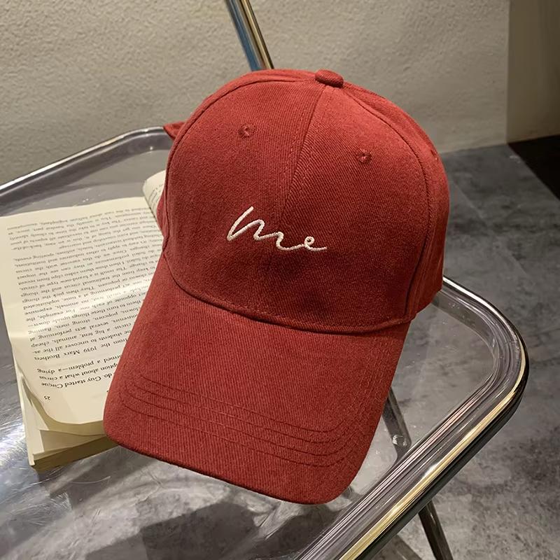 Casquette de baseball brodée coréenne pour hommes et femmes, couleur douce, visière réglable, chapeau à visière pour sports de plein air, protection solaire, casquette hip-hop unisexe