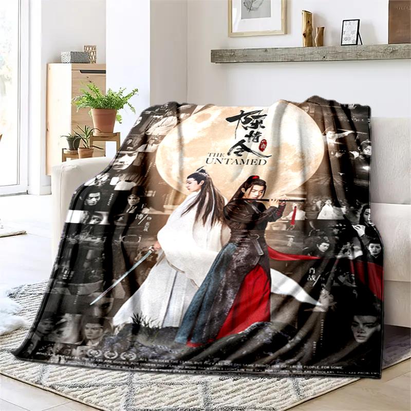 1PC The Untamed printed blanket, all season lightweight home office outdoor nap multifunctional blanket A1