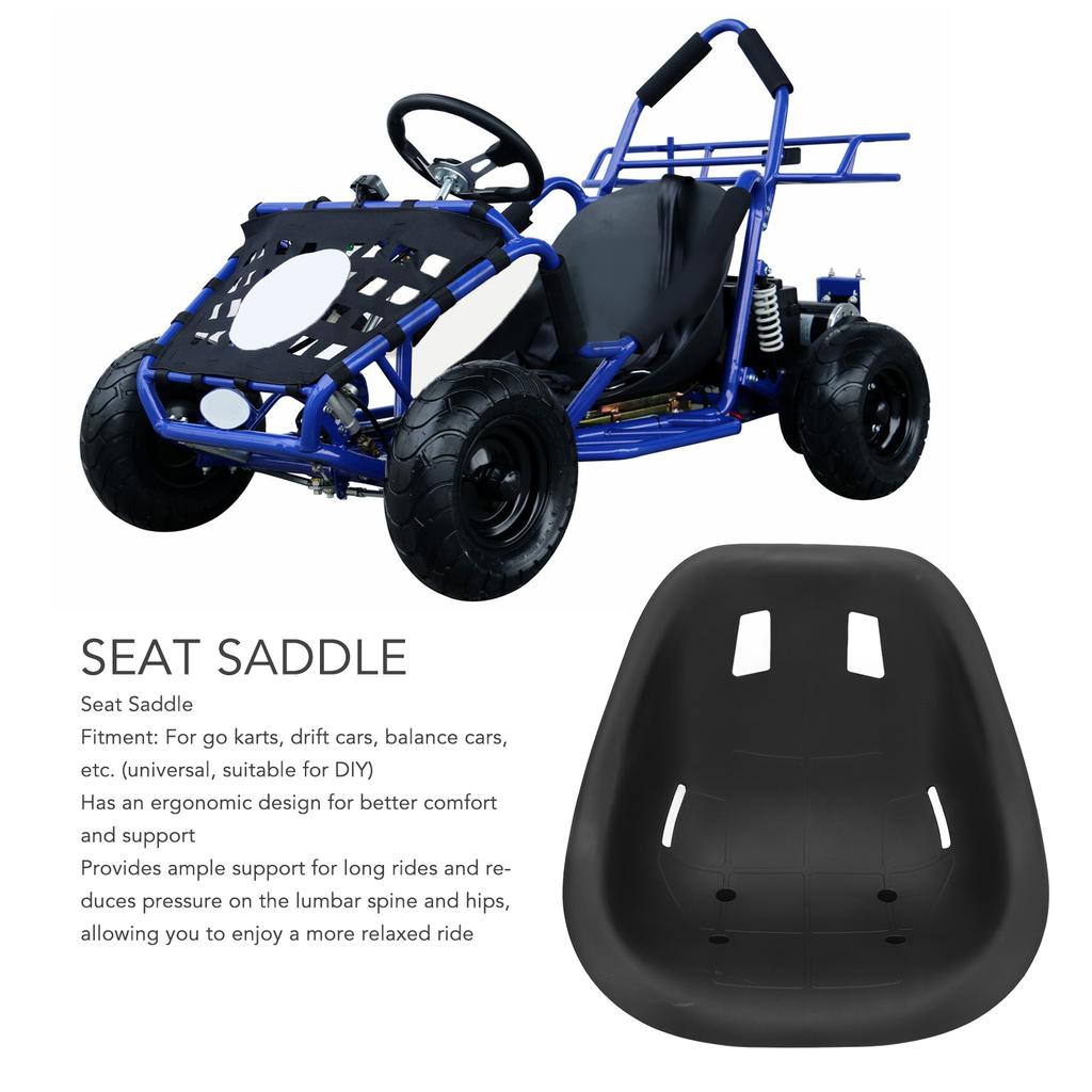 Go Karts Seat Saddle Comfortable Ergonomic Design Large Size Seat Backrest Saddle For Go Karts Drift Cars Balance Cars