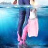 Scubas Diving Gear Full Foot Long Silicone Fins Snorkeling Swimming Diving Floating Fins TPR Non-Slip Swimming Flippers
