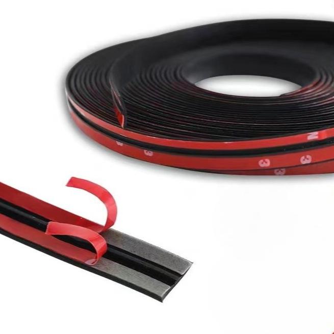

Погодоустойчивая резиновая уплотнительная лента для крыши и окон автомобиля 14mm*1m чёрный