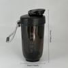 590ml Mixer Shaker Flasche mit Plastik-Schneebesenkugel BPA-freier Kunststoff Protein-Shakes Auslaufsicher für Pulver Workout Fitnessstudio Sport