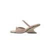 Fairy Style Bow Wedge Slippers Women's Outer Wear 2025 New Open-toed Square Head with Skirt Temperament Slippers