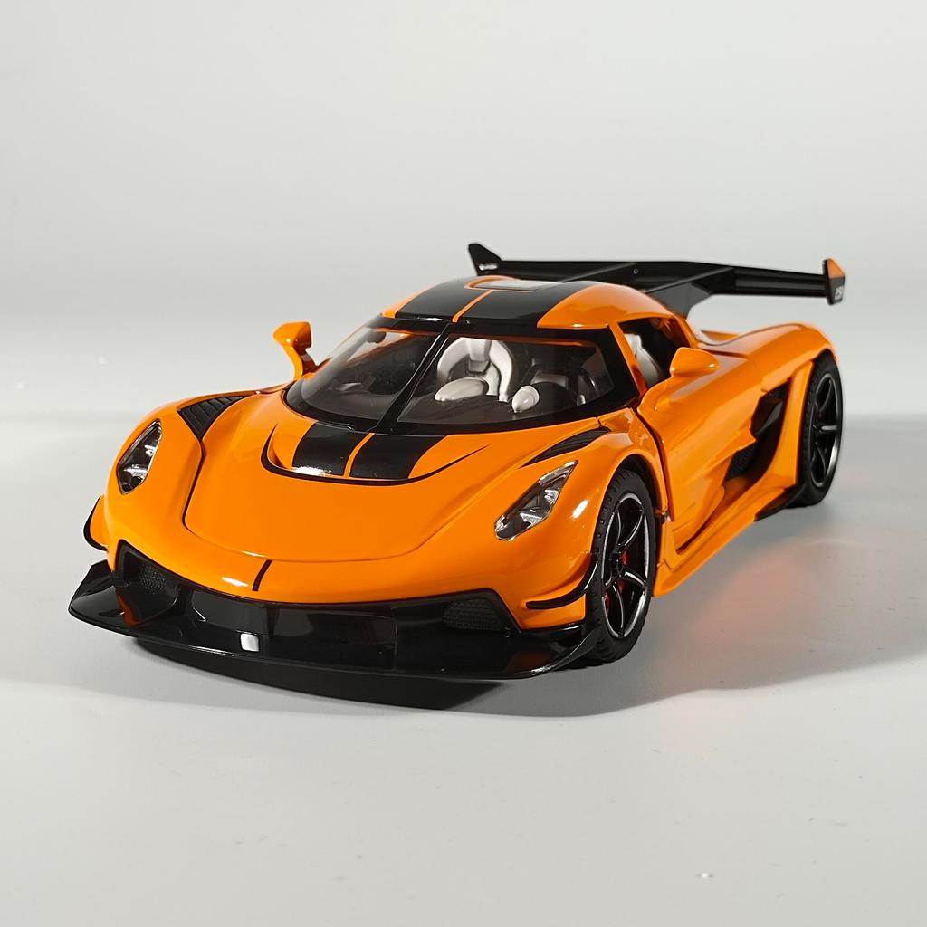 1:22 KNSG Jesko Supercar GT Legierung Druckguss Modellauto Außenanzeigen Klassische Sentiment Simulation Sammlung Ornament Geschenke Junge