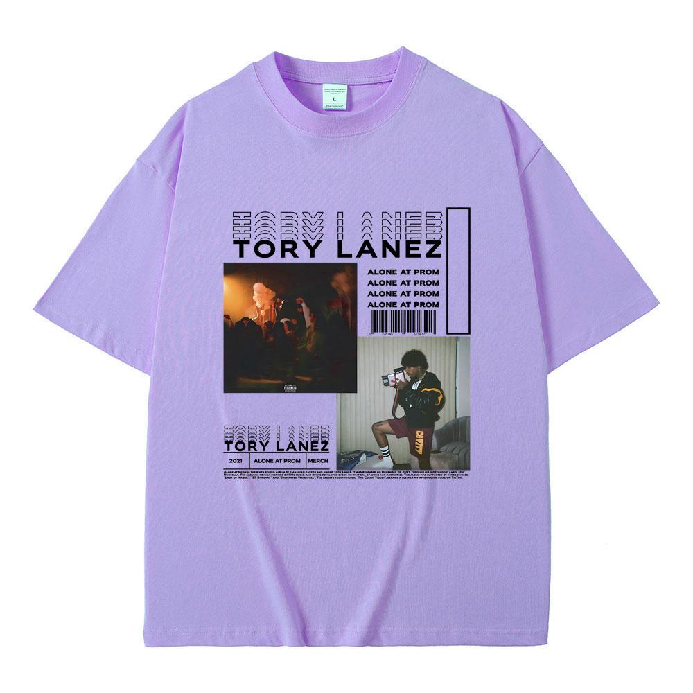 Raper Tory Lanez Alone At Prom Koszulka z Graficznym Nadrukiem z Albumu Muzycznego Męska Damska Hip Hop Rap Oversize Koszulka Męska Vintage Koszulki