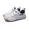 Li Ning Badminton Training Low-Top Running Shoes Kids Shoes White Black AYTR028-1