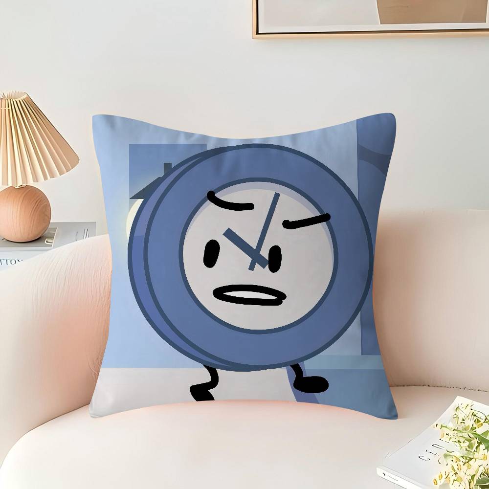 Cartoon B-BFDI Kissen Anime Kissen Sofa Bett Kopfkissenbezug Kissenbezug 45x45 cm Mode