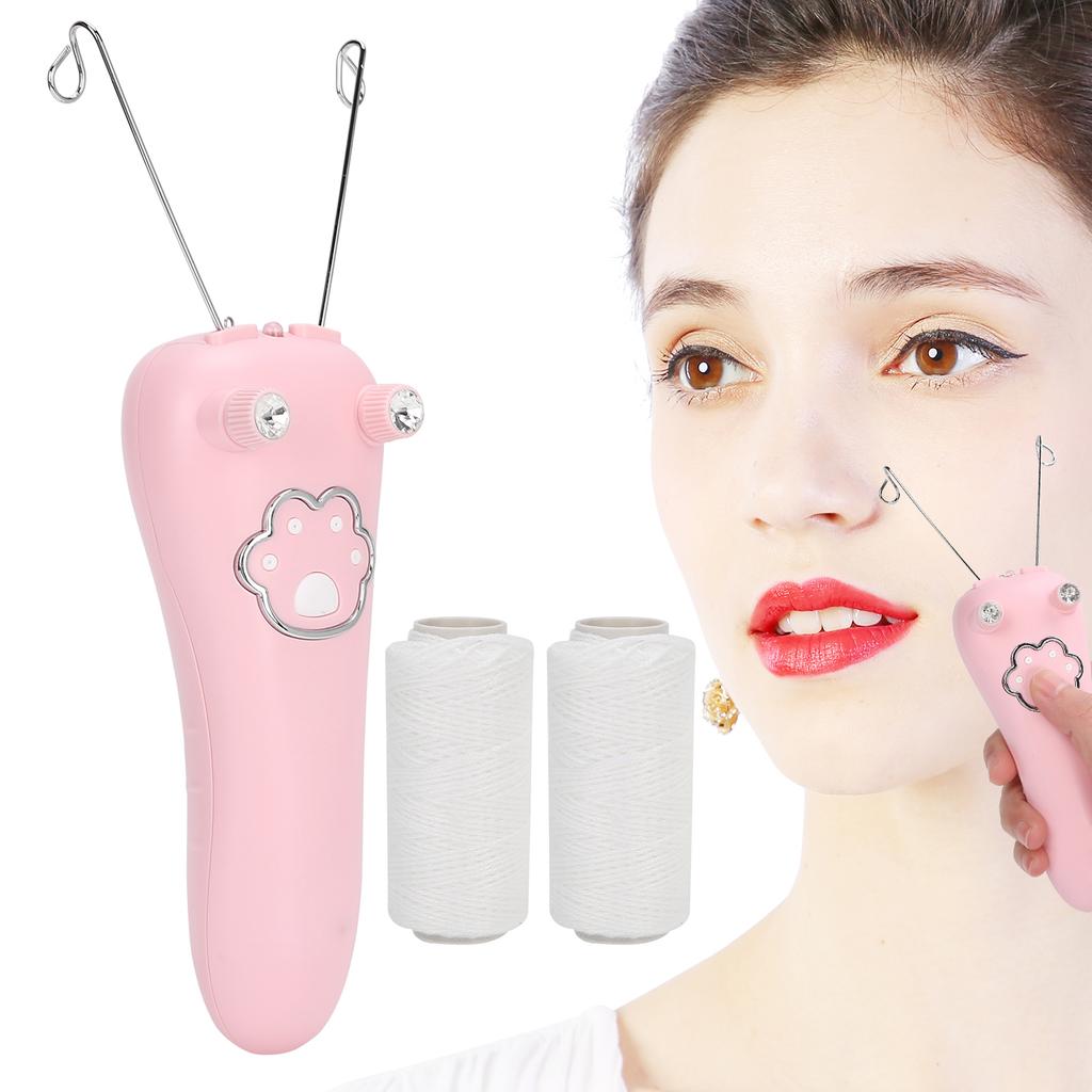 USB Charging Electric Cotton Thread Epilator Facial Body Hair Removal Machine Device