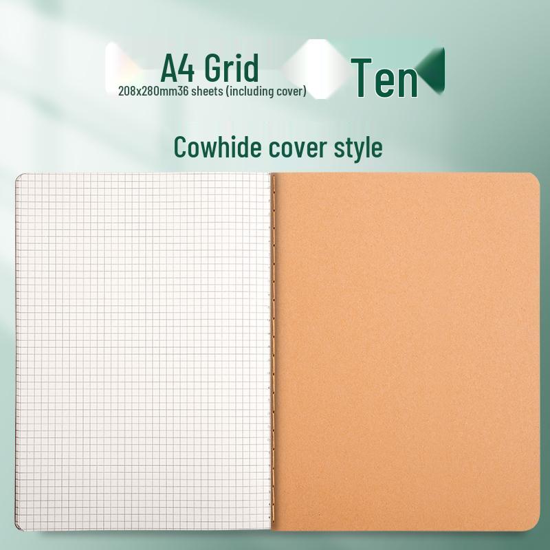 Kraft Paper Notebook for Students - B5, A4, A5 Sizes for Elementary and Junior High School.