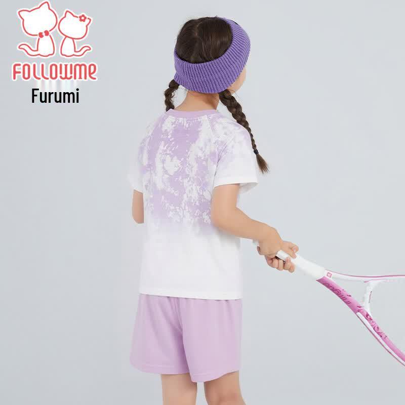 Girls' Tie-Dye Casual Sport Two-Piece Set