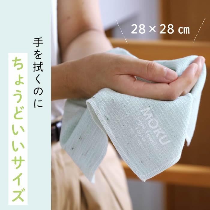 MOKU and Perfect for Gifts and Thank You Gifts [Rikuri] [Contex] Handkerchiefs, 5-Piece Set, Thin, Quick-Drying, Stylish, Absorbent, (Pastel)
